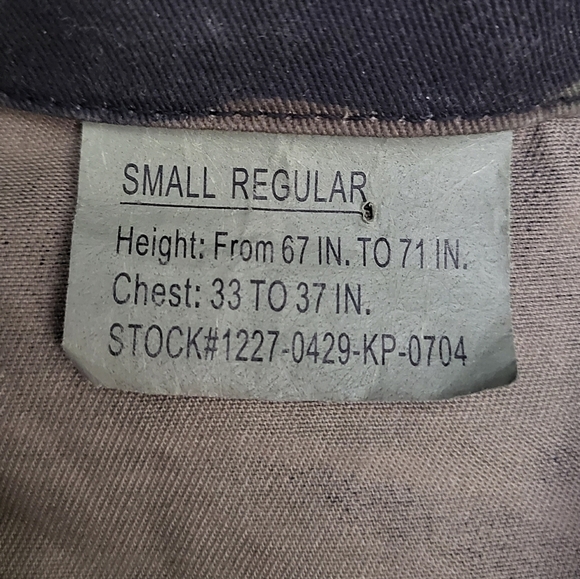 Rothco Tiger Stripe Camouflage Field Jacket BDU Camo Button Men's Small-Reg - Picture 4 of 13